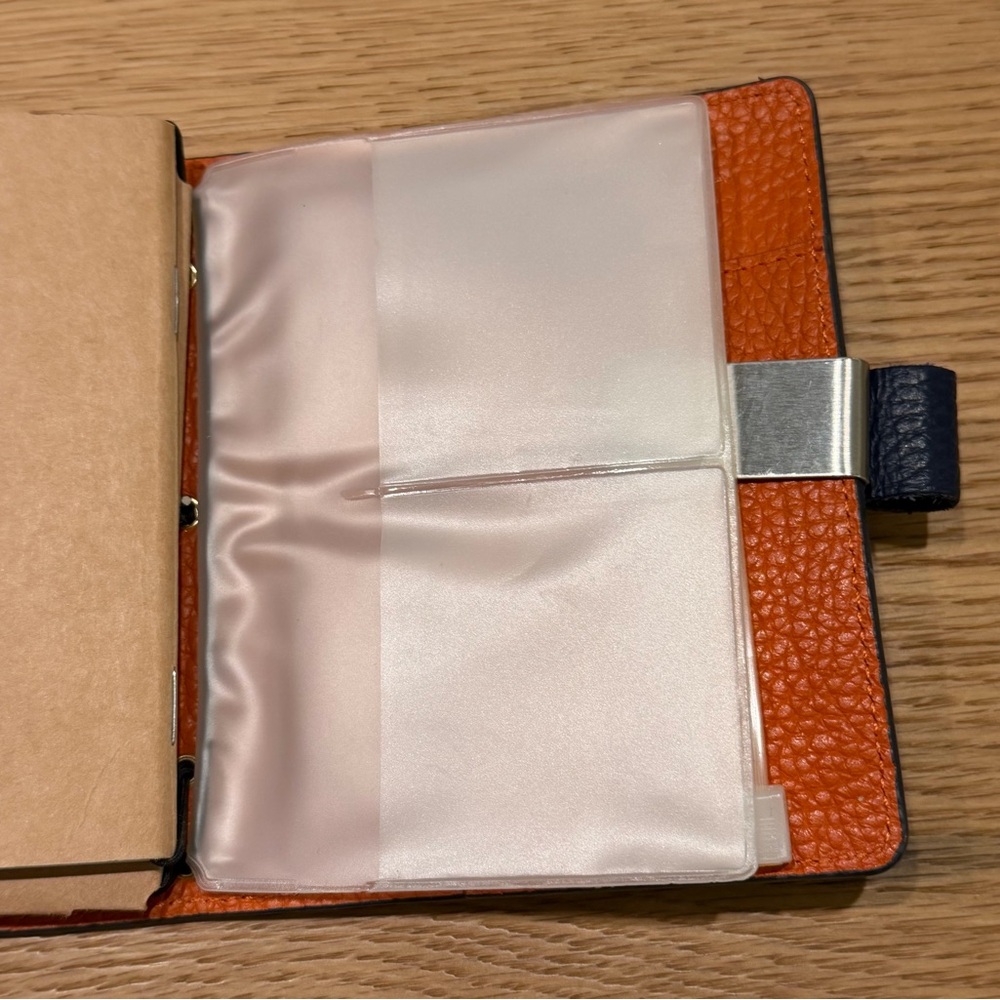 Navy Blue Leather Notebook Cover - Picture 10 of 12